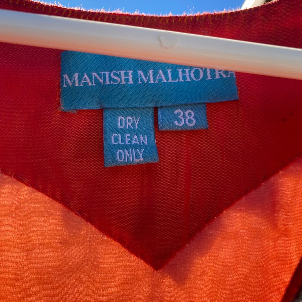 Manish Malhotra Vibrant Red Dress